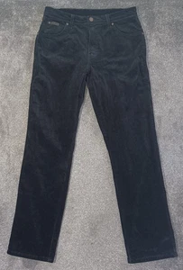 Wrangler Corduroy Texas Stretch Trousers Mens W32 L32 Black - Picture 1 of 18
