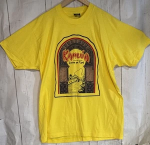 Vintage 80er Kahlua Liquor XL T-Shirt Licor De Cafe Ask For By Name Dude Big Lebowski - Bild 1 von 8