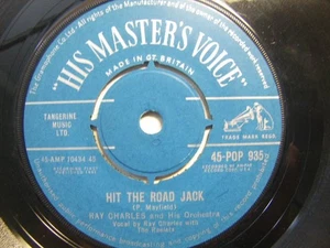 Ray Charles – Hit The Road Jack 1961 7” HMV POP 935 - Imagen 1 de 1