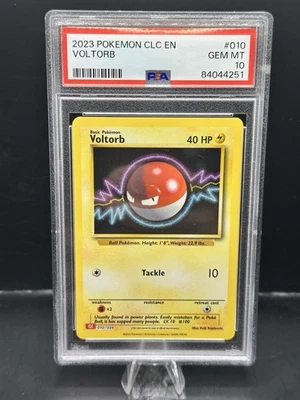 Voltorb 10/034 Holo 2023 Pokémon CLC (Legendary Collection) PSA 10 Gem Mint - Image 1 of 2
