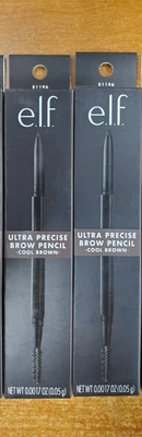 2 Pack ELF e.l.f. Ultra Precise Brow Pencil  #81196 COOL BROWN NEW - Image 1 of 2
