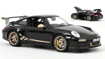 MODELLINO AUTO STATICO NOREV PORSCHE 911 GT3 RS 2009 NERO MODELLISMO SCALA 1/18 - Immagine 1 di 4