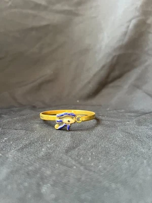 Eye of Horus Bracelet Egyptian Gold Adjustable Cuff Protective Amulet Jewelry - Image 1 of 4
