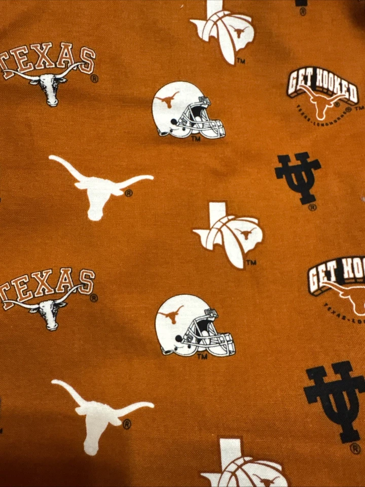 University of Texas Longhorns Cotton Fabric 1 Full Yard BTY