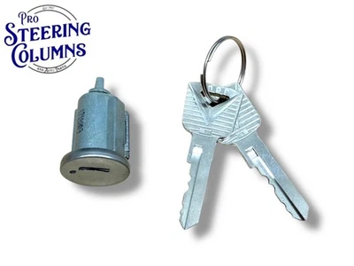 Cilindro de trava de ignição Ford Lincoln Mercury 60-77 com 2 chaves de logotipo Ford OEM - Imagem 1 de 4