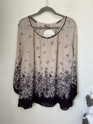 Marks & Spencer’s Indigo Blouse Uk 22 NWTs Lightweight Blouse - Image 1 of 4