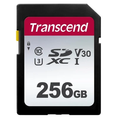 Transcend SDXC 300S 256GB Class 10 UHS-I U3 V30 SD Karte - Bild 1 von 2