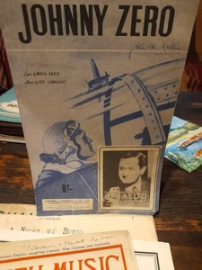 DAVID AND LAWNHURST/ JOHNNY ZERO/ PIANO AND VOCAL - Picture 1 of 1