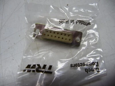 Cinch Connectors - TRW Electronics - #DA-15S, 15 Pin Connectors, New, Lot of 10 - Image 1 of 4