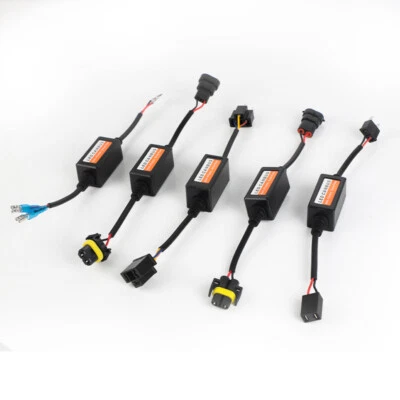 2PCS LED Headlight Bulb Canbus Error Free Warning Anti Flicker Canceller Decoder - Image 1 of 4