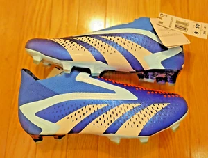 Adidas Predator Accuracy+ FG Low Mens Soccer Cleats Blue GZ2606 NEW Sz 9 - Picture 1 of 5