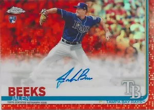 2019 Topps Chrome - Rookie Autografi Jalen Beeks #RA-JBE Rifrattore Arancione... - Foto 1 di 2