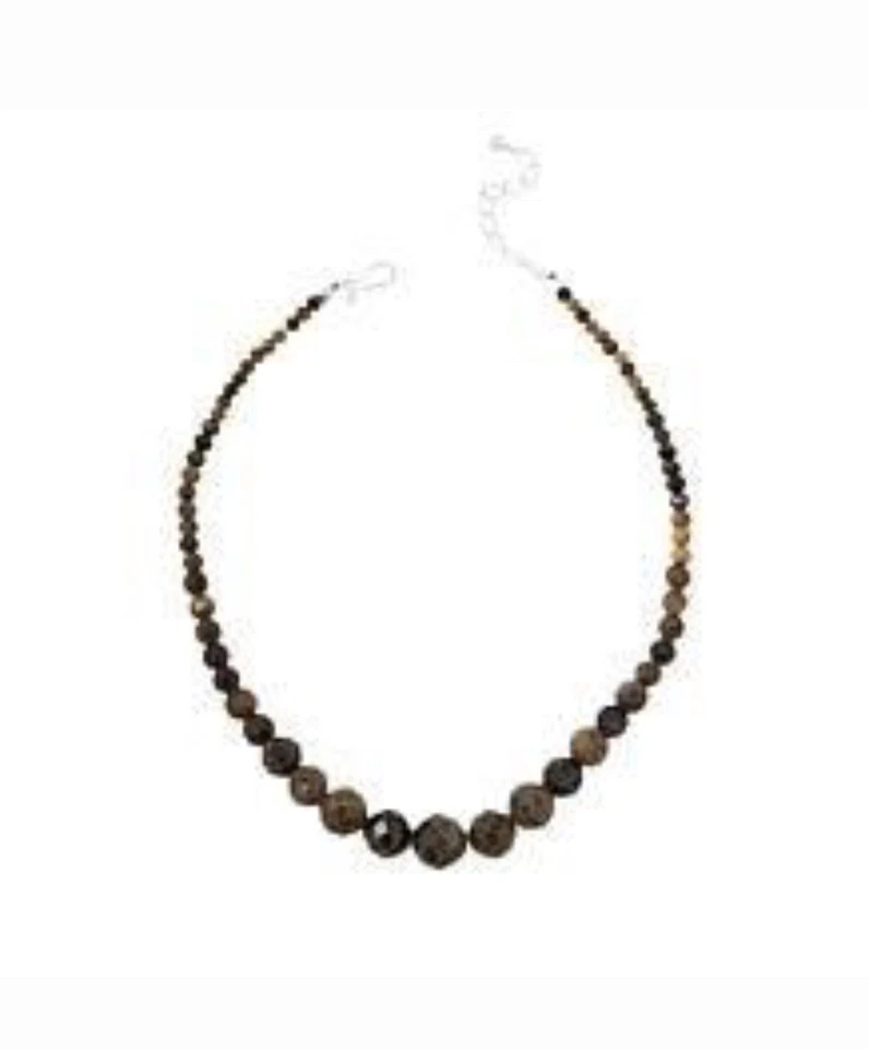 Collar de cuentas graduadas de zafiro dorado de plata esterlina Jay King Foto 1 de 1