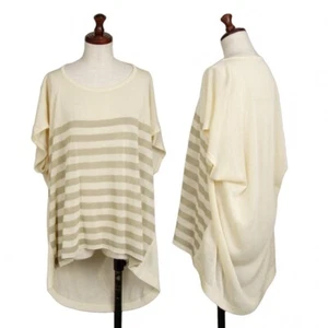 ISSEY MIYAKE gestreifter quadratischer Strickpullover Größe S-M (K-130716) - Bild 1 von 12