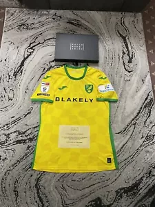Norwich City FC Player Issue Signed Callum Doyle #6 Home Football Shirt With COA - Picture 1 of 19
