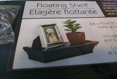 GREENBRIER INTERNATIONAL Floating Shelf Wall Mounted 8.6" X 4" Holds Up To 5 LBS