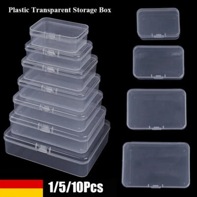 1-10 Stk Kleine Dose Box Behälter Aufbewahrung Schmuck Perlen Boxen Kunststoff - Bild 1 von 4