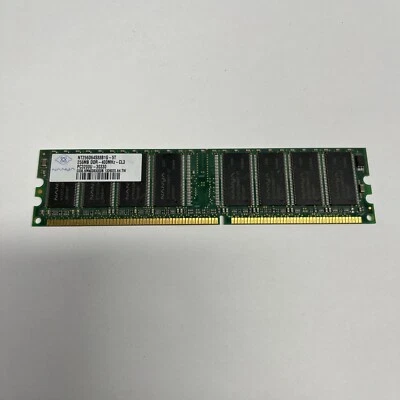 NANYA NT256D64S88B1G 5T 256MB Memory DDR PC3200U-30330 400MHz CL3 - Image 1 of 3