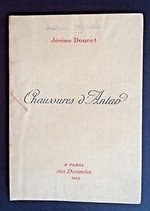 Chaussures d'Antan/Jerome Doucet, illustrator Leloir, Paris1913 Ltd ed. INV1979 - Picture 1 of 10