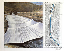 Signed Christo/ Over the River, Project for the Arkansas River/ 1993