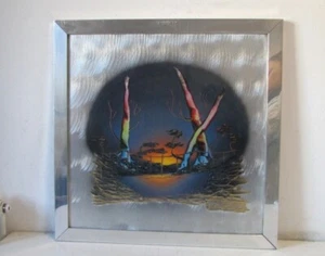  QUADRO ROBERTO FRASCHETTI ROFFI SERIGRAFIA  SU LASTRA DI METALLO (FABENE) - Imagen 1 de 8