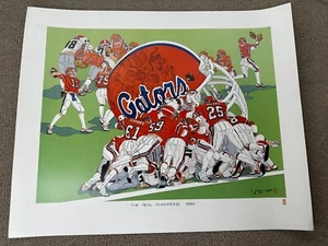 Florida Gators 1984 SEC Champs Poster Print The Real Champions Football VTG - Picture 1 of 11