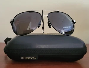 KINGSEVEN Polarized Sunglasses Aviator Style Classic Aluminum Frame USA Ship H - Picture 1 of 11