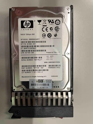 Hewlett Packard Enterprise 508009-001 disco rigido interno 2.5" 500 GB SAS NUOVO - Immagine 1 di 4