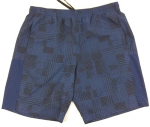 Jockey Men's Swim Trunks Size Lg. Elastic Waist Drawstring No Liner Blue Black - Picture 1 of 6