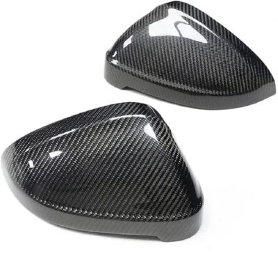 For Audi A4 B9 S4 RS4 A5 RS5 17-21 Carbon Fiber Car Side Mirror Cover blind Spot — 第 1/4 张图片