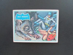 Tarjeta Topps Batman Blue Bat Cowl 1966 #35b Holy Rodents L1 - Imagen 1 de 2