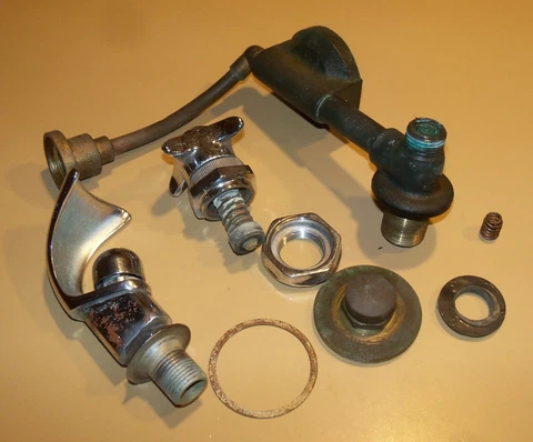 Vintage 50's 60's KOHLER Drinking Water Fountain Bubbler Hardware, Spout, Handle Cover