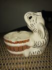 Vintage Elephant Ceramic Ashtray