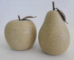 Decorative  Decor FRUIT Apple & Pear Ribbed Fake Tabletop - Picture 1 of 6