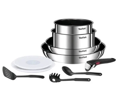TEFAL INGENIO Emotion Batterie de cuisine 10 p, Induction, Acier inoxydable, - Image 1 of 4