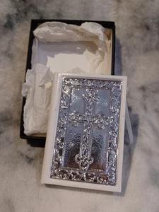 Carrs Of Sheffield Sterling Silver Fronted Holy Bible - Millennium Edition 2000 - Bild 1 von 6