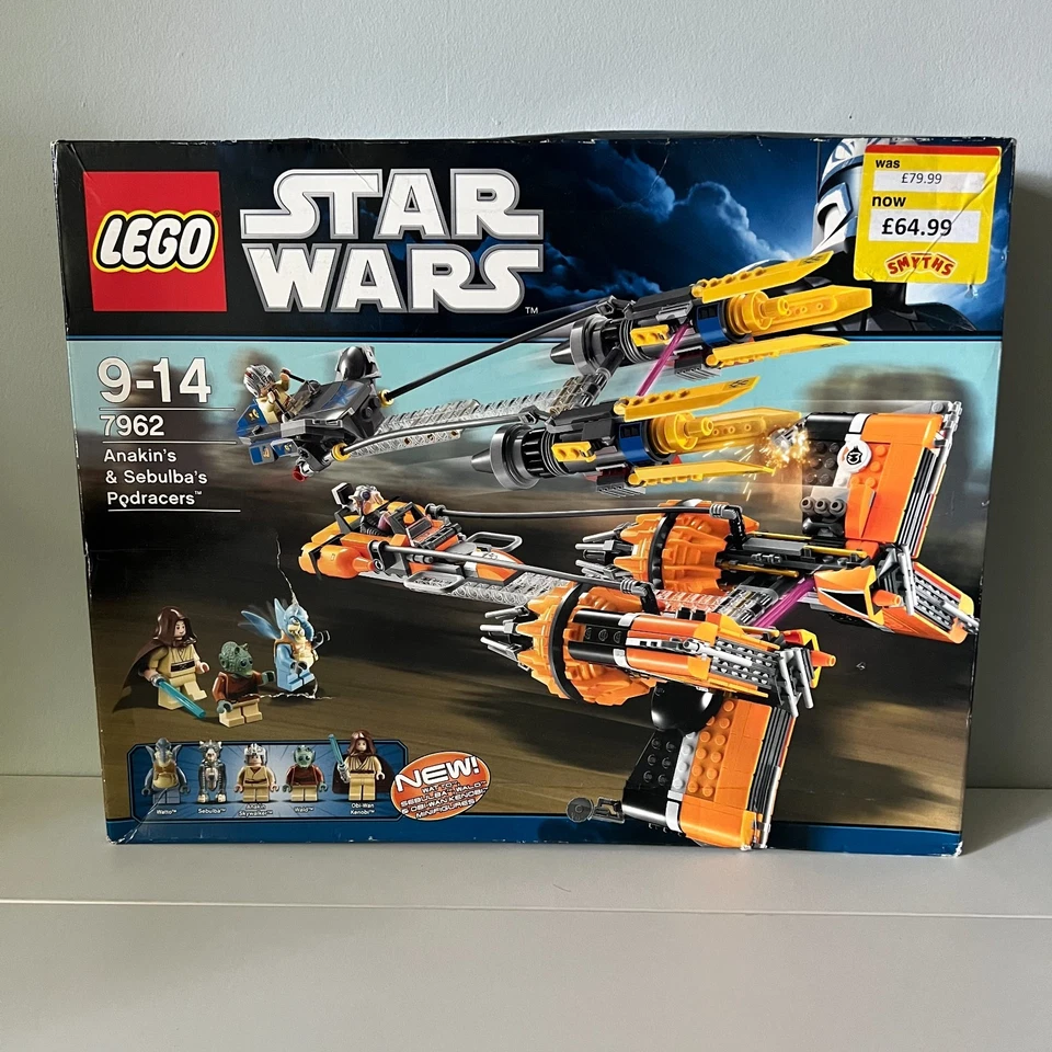 LEGO Star Wars: Anakin Skywalker and Sebulba's Podracers (7962) - Brand New - Image 1 of 4