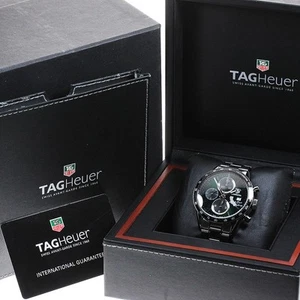 Tag Heuer Carrera Pacific Coast Highway Chrono Cv201N AT SS Green 41mm Grade AB - Picture 1 of 7