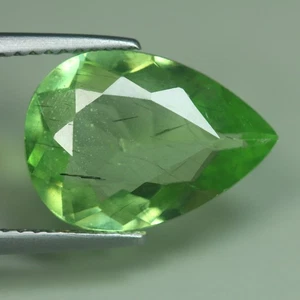 4.07 Cts " 100 % Natural Unheated MANCHURIAN Rutile Green Peridot_Pakistan " - Picture 1 of 3