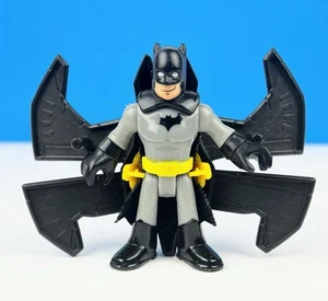 Imaginext Gray Batman with Yellow Belt and Glider Wings s15 - Picture 1 of 7