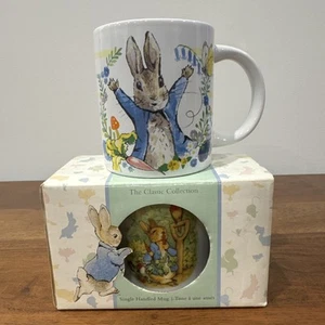 New Wedgwood Peter Rabbit Child's Mug Cup Bone China In Box + Rabbit Mug Cup - Picture 1 of 13