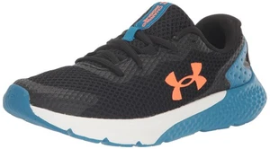 Under Armour Boy's Charged Rogue 3 Running Shoes, Black/Blue, 5 Medium Youth US - Picture 1 of 5