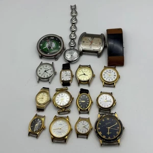 Bundle Of 16 Quartz Watches Modern / Vintage Untested Parts / Repair / Crafts - Picture 1 of 9