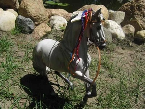 Breyer Horse Custom Rainbow Braided Bridle  - Picture 1 of 1