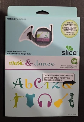 Tarjeta de diseño de música y danza Slice Making Memories para cortador de diseño inalámbrico-NUEVA Foto 1 de 2