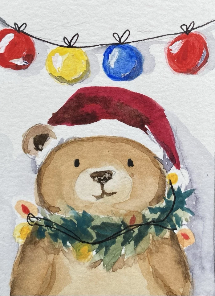 ACEO原创混合媒体绘画艺术 — 第 1/1 张图片