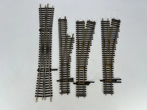 Shinohara HO Scale Lot of (4) Switch Right Track/Double Slip Good Condition - Picture 1 of 6