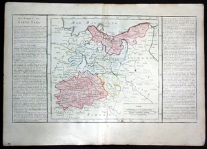 Brandeburgo Szczecin Sajonia Polska mapa mapa Clouet grabado en cobre 1780 - Imagen 1 de 1