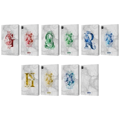 OFFICIAL HARRY POTTER DEATHLY HALLOWS IX LEATHER BOOK WALLET CASE FOR APPLE iPAD - Image 1 of 4