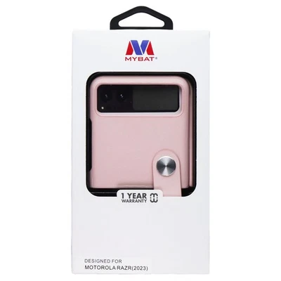 Funda protectora de cuero MyBat (con cordón) Motorola RAZR (2023) - Rosa Foto 1 de 3